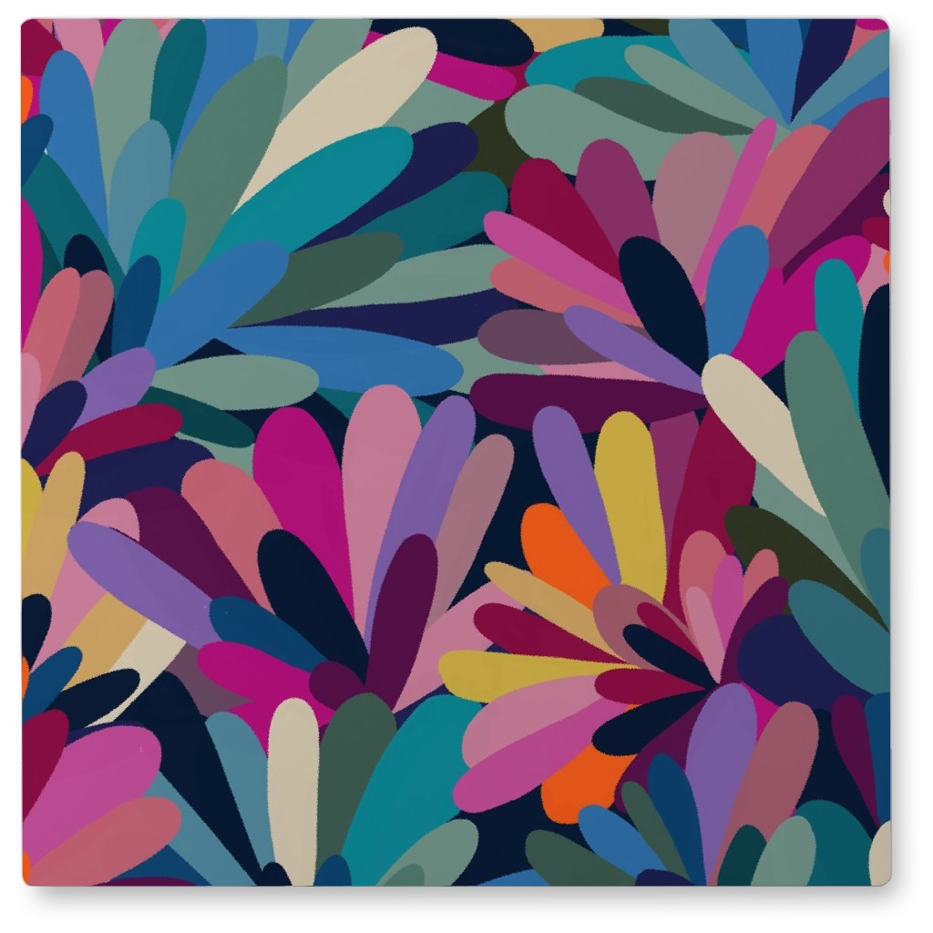 It's a Petal Celebration - Multi Photo Tile, Metal, 8x8, Multicolor