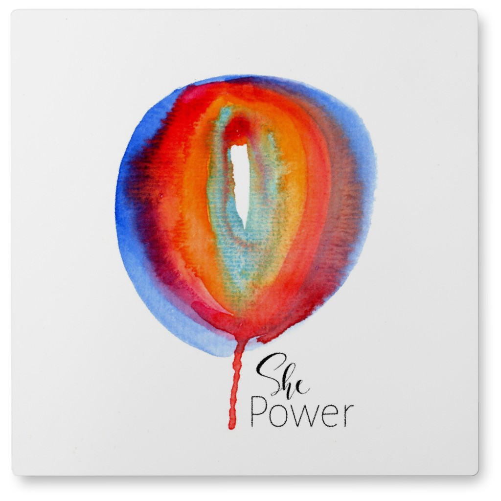 She-Power - Multi Photo Tile, Metal, 8x8, Multicolor