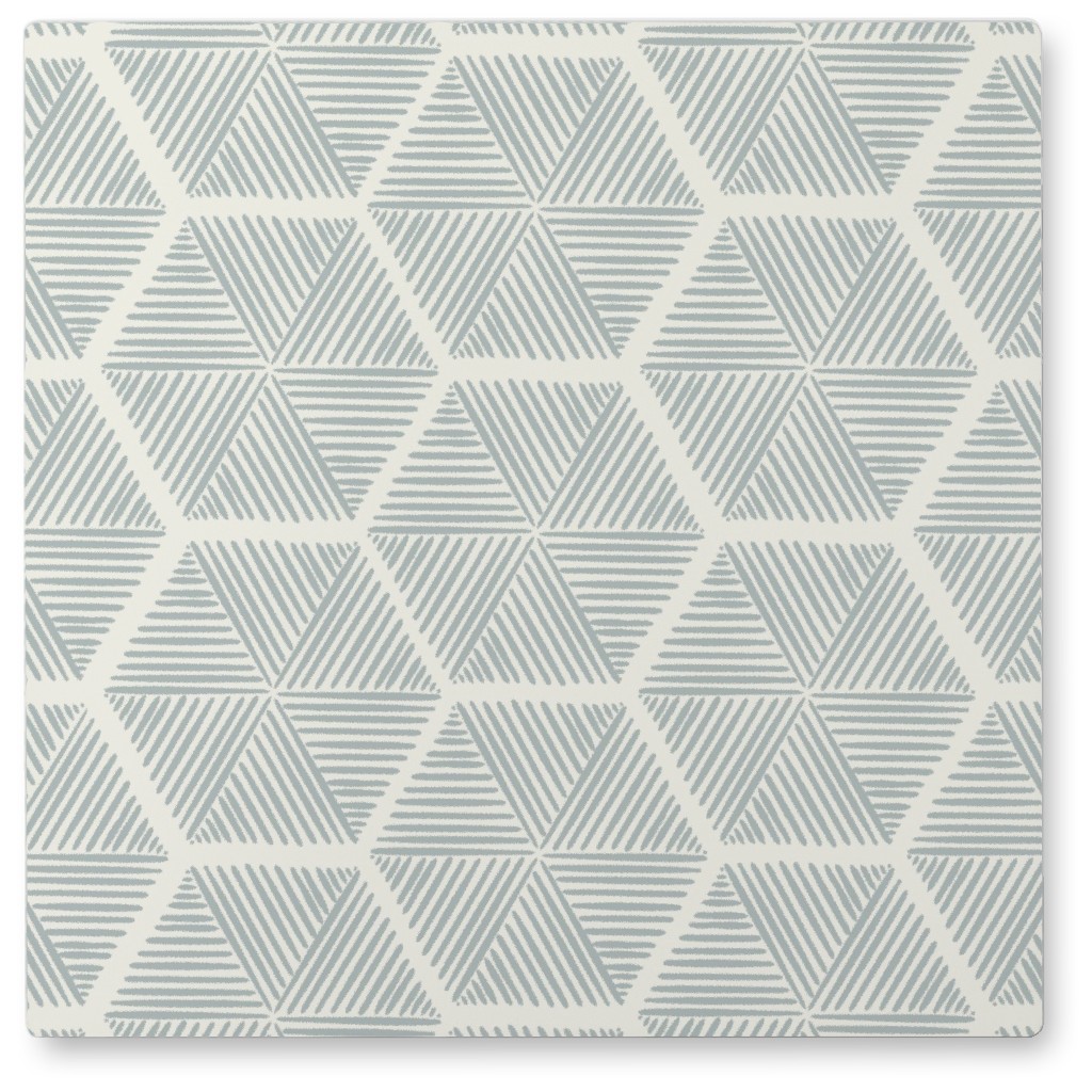 Honeycomb Photo Tile, Metal, 8x8, Gray