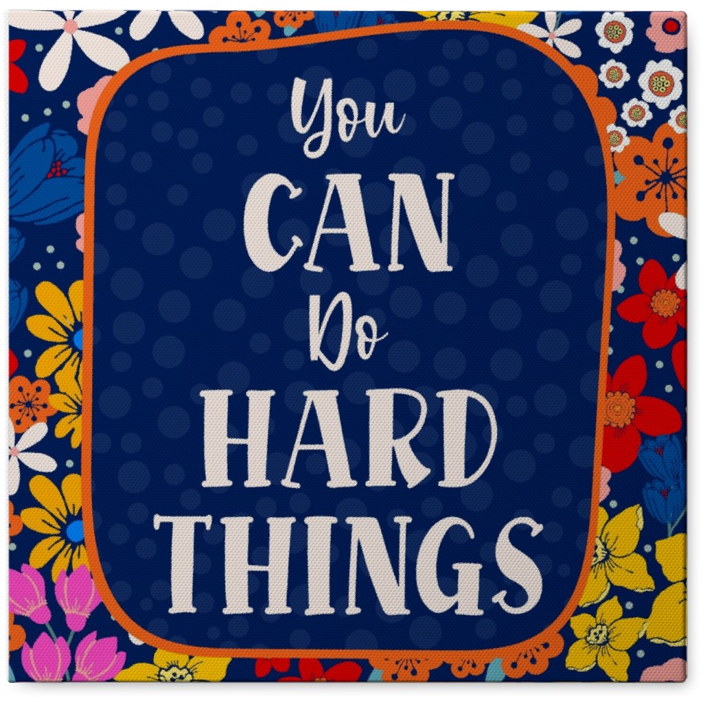 You Can Do Hard Things - Multi Photo Tile, Canvas, 8x8, Multicolor