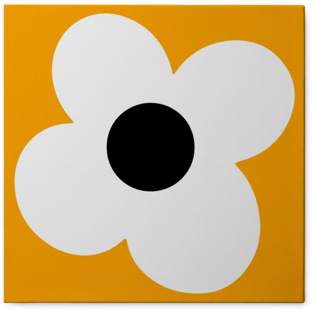 Max Daisy Photo Tile, Canvas, 8x8, Orange