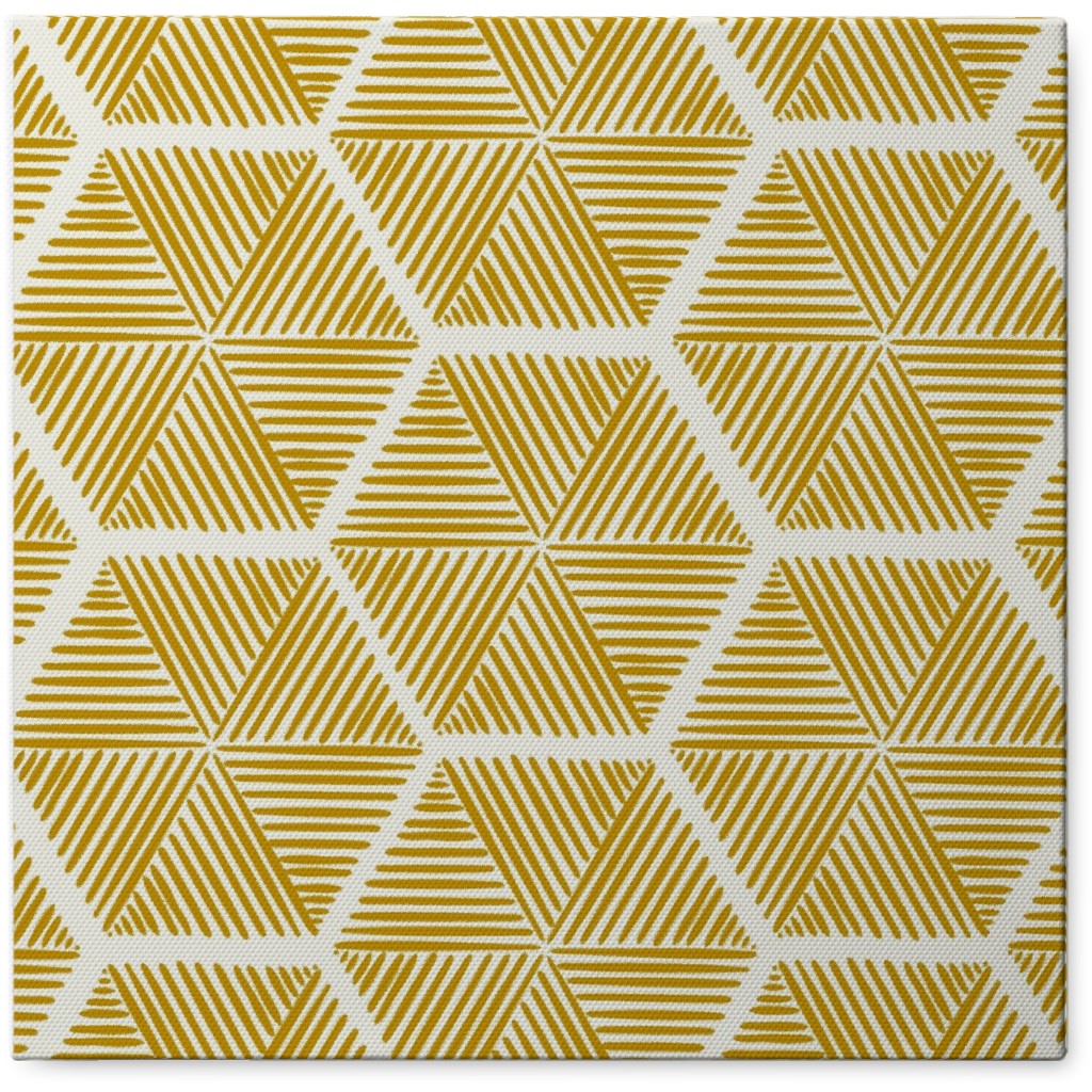Honeycomb Photo Tile, Canvas, 8x8, Yellow