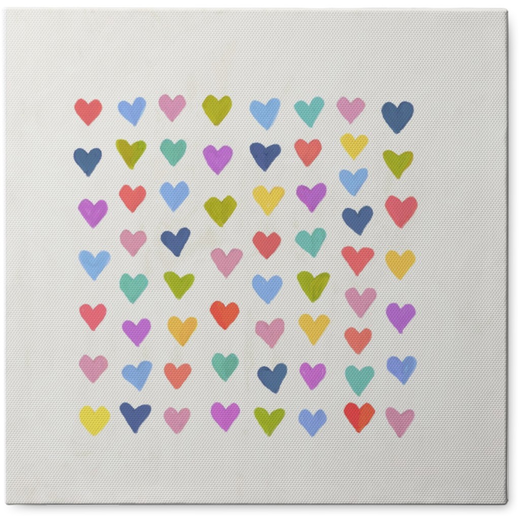 All My Heart - Multi Photo Tile, Canvas, 8x8, Multicolor