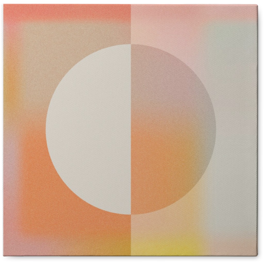 Abstract Circle - Warm Photo Tile, Canvas, 8x8, Multicolor
