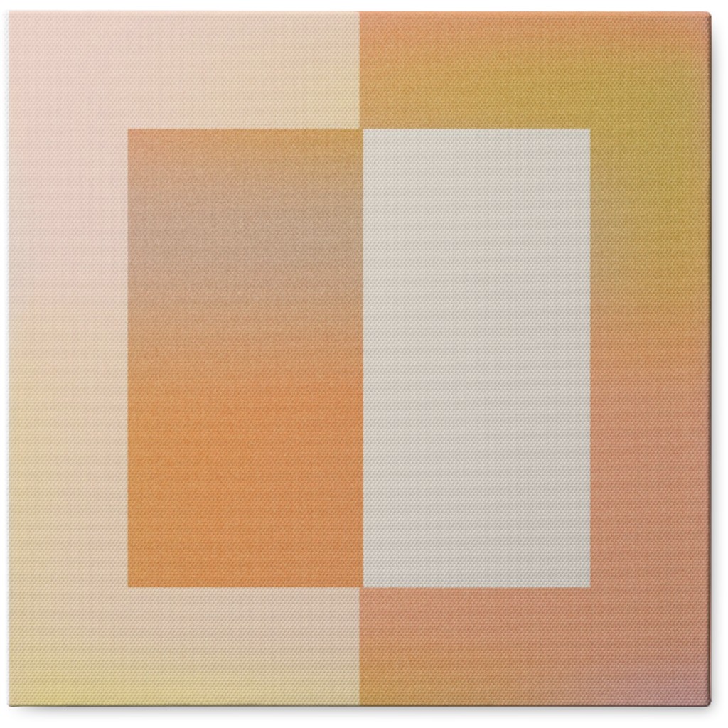 Abstract Square - Warm Photo Tile, Canvas, 8x8, Multicolor