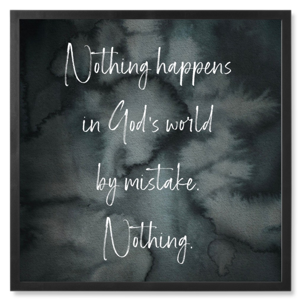 No Mistake Photo Tile, Black, Framed, 8x8, Black