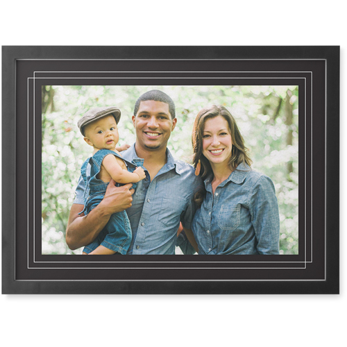 Forever Framed Photo Tile, Black, Framed, 5x7, Gray, charcoal