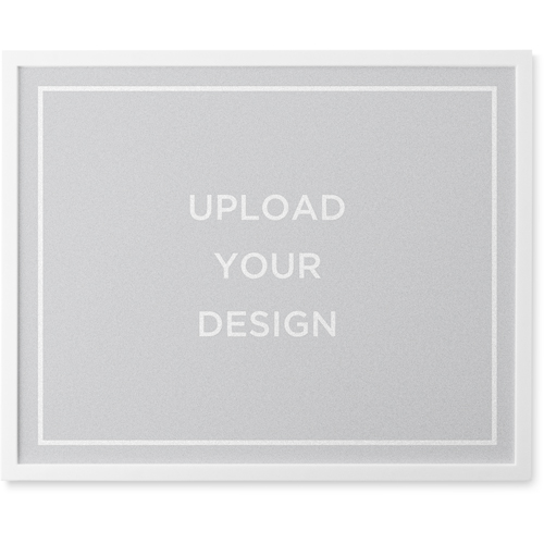 Upload Your Own Design Photo Tile, White, Framed, 8x10, Multicolor