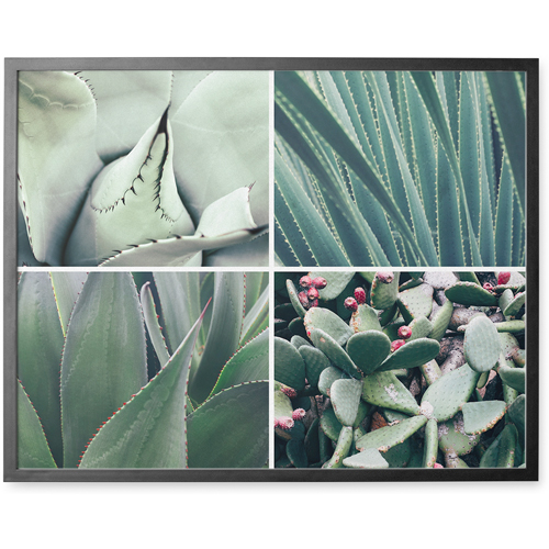 Four Top Photo Tile, Black, Framed, 11x14, Multicolor