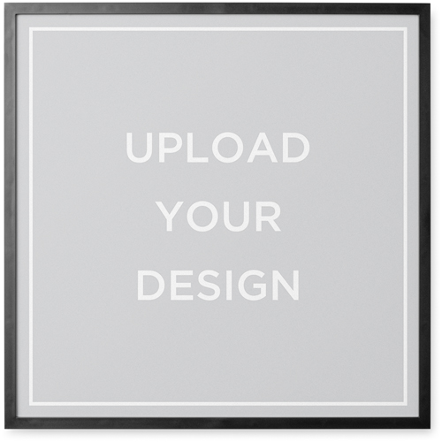 Upload Your Own Design Photo Tile, Black, Framed, 12x12, Multicolor