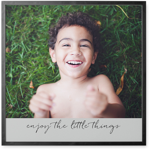 Simply One Photo Tile, Black, Framed, 12x12, Multicolor, multi