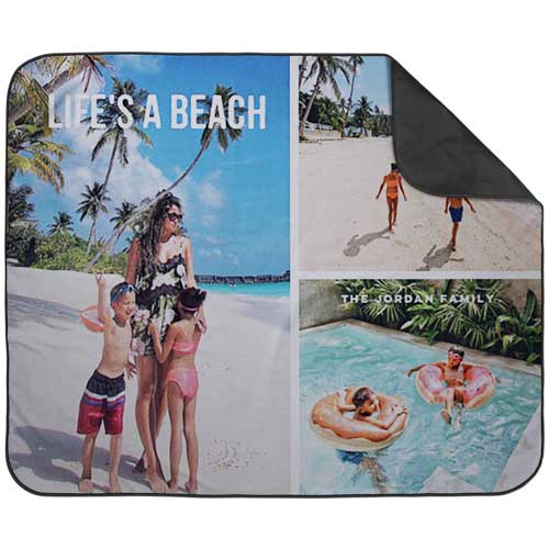 Gallery of Three Picnic Blanket, Multicolor, multi