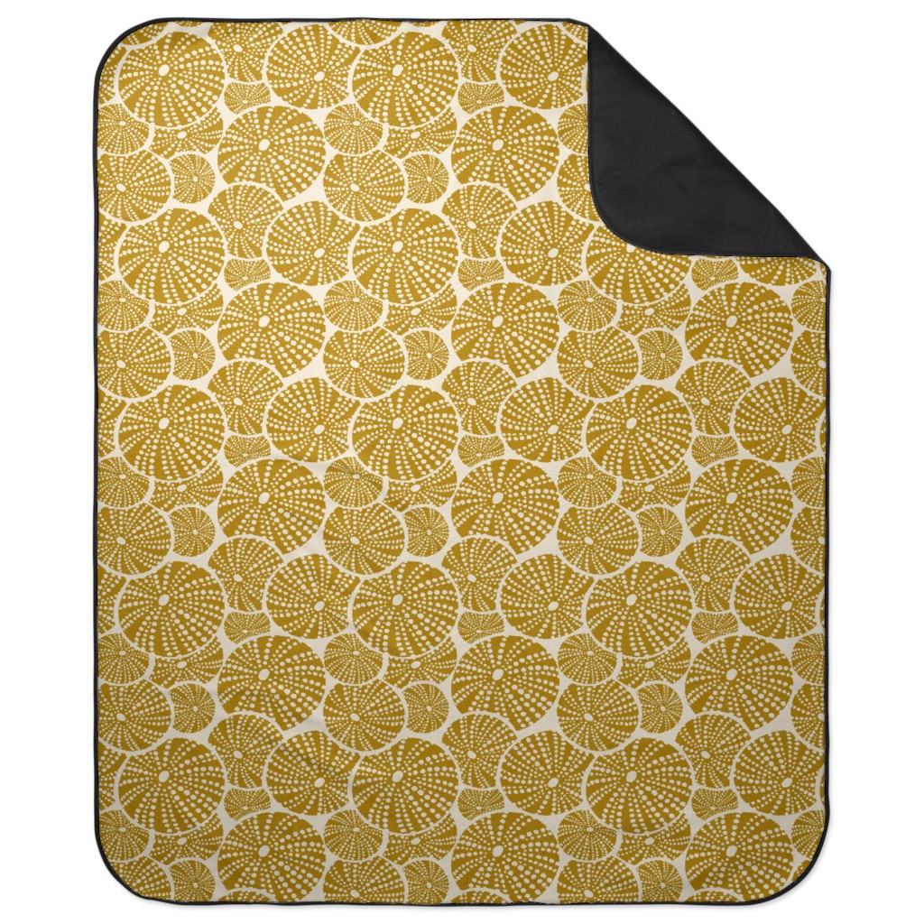 Bed of Urchins - Yellow Picnic Blanket, Yellow