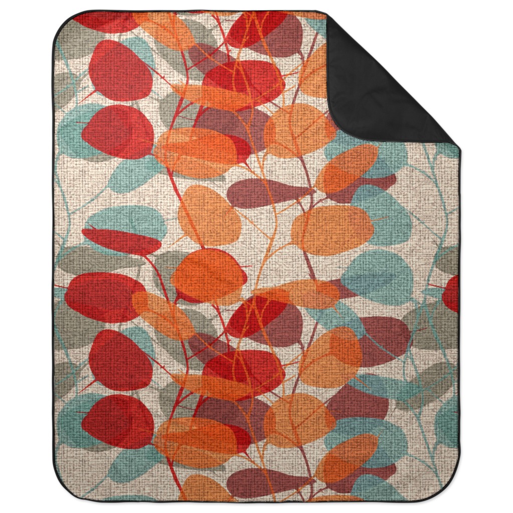 Lunaria on a Fall Day - Multi Picnic Blanket, Multicolor