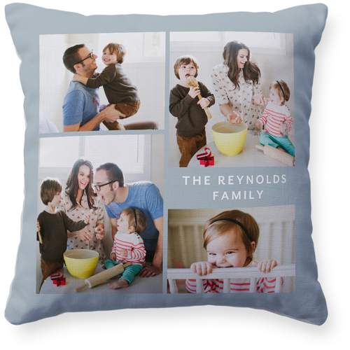 Caption Gallery Of Four Pillow, Woven, White, 16x16, Double Sided, Multicolor, multi