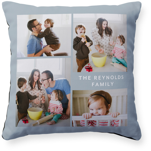 Caption Gallery Of Four Pillow, Woven, Black, 16x16, Single Sided, Multicolor, multi