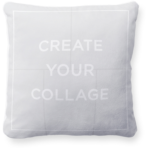 Create a Collage Pillow, Plush, White, 16x16, Single Sided, Multicolor