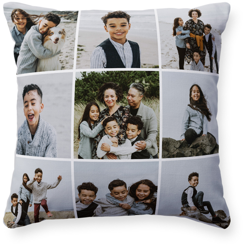 Gallery of Nine Pillow, Woven, White, 16x16, Double Sided, Multicolor, multi