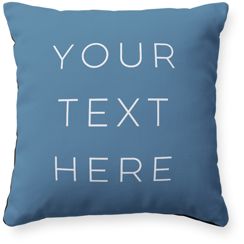 Text Gallery Pillow, Woven, Black, 16x16, Single Sided, Multicolor