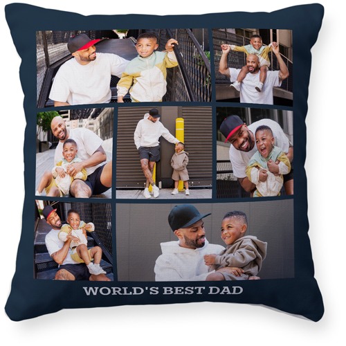 Gallery of Seven Pillow, Woven, Beige, 16x16, Single Sided, Multicolor, multi