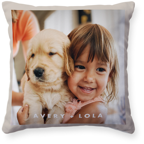 Framed Gallery of One Pillow, Woven, Beige, 16x16, Single Sided, Multicolor, multi