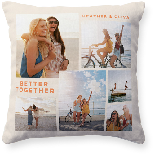 Modern Gallery Of Six Pillow, Woven, Beige, 16x16, Single Sided, Multicolor, multi