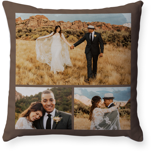 Hero Gallery Of Three Pillow, Woven, White, 18x18, Double Sided, Multicolor, multi