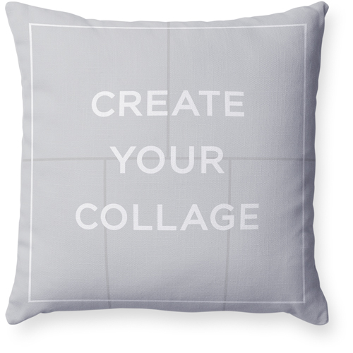 Create a Collage Pillow, Woven, White, 18x18, Double Sided, Multicolor