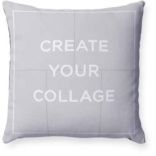 Create a Collage Pillow, Woven, Black, 18x18, Single Sided, Multicolor