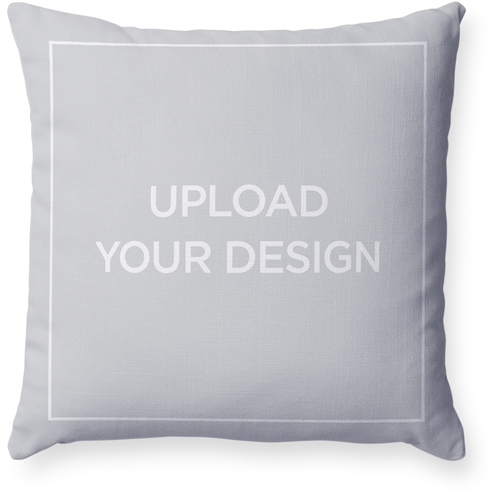 Upload Your Own Design Pillow, Woven, White, 18x18, Double Sided, Multicolor
