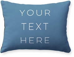 text gallery pillow