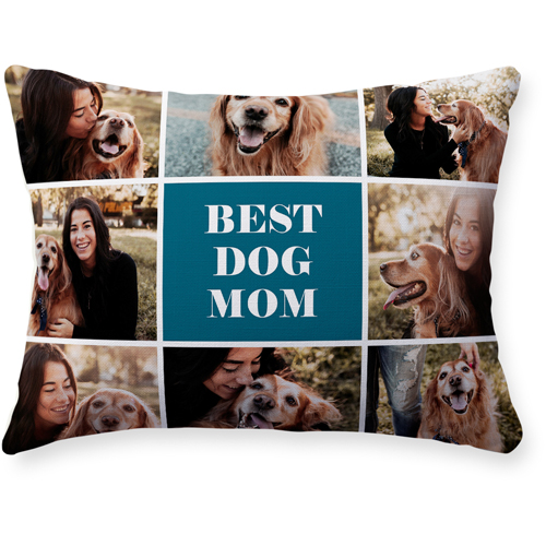 Text Gallery of Eight Pillow, Woven, Beige, 12x16, Single Sided, Multicolor, multi