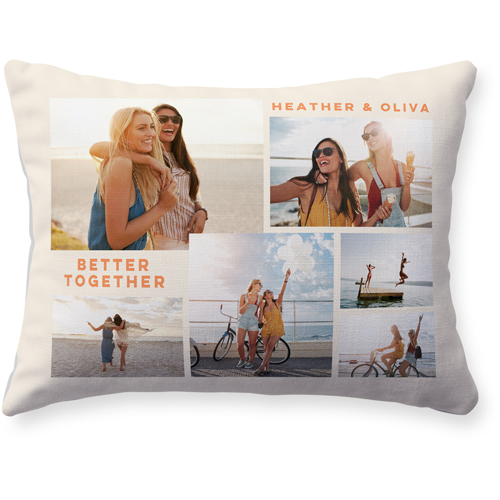 Modern Gallery Of Six Pillow, Woven, White, 12x16, Double Sided, Multicolor