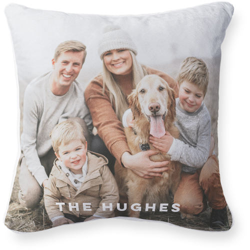 Photo Gallery Pillow, Plush, White, 20x20, Single Sided, Multicolor