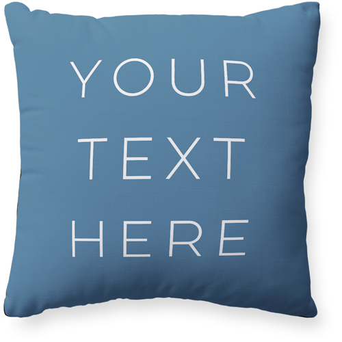 Text Gallery Pillow, Woven, Black, 20x20, Single Sided, Multicolor