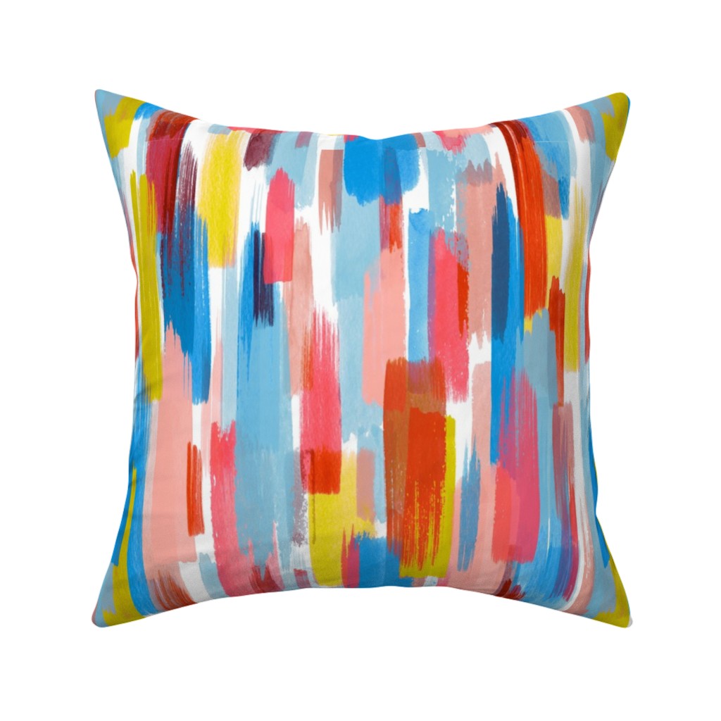 Summer Memories - Multi Pillow, Woven, Beige, 16x16, Single Sided, Multicolor