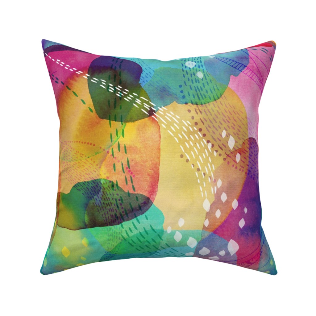 Daydreaming Pillow, Woven, Beige, 16x16, Single Sided, Multicolor