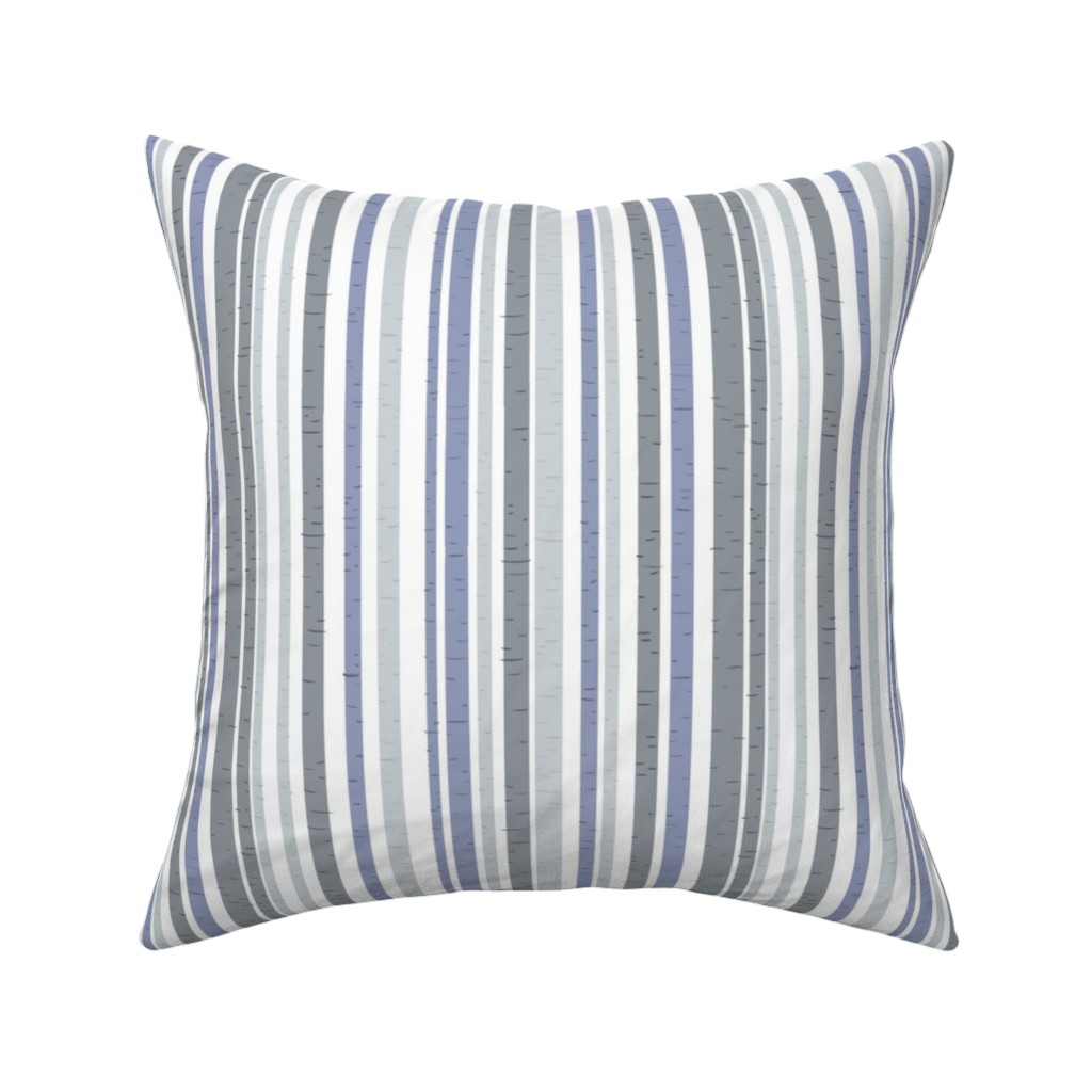 Wooded Aspens - Gray Pillow, Woven, Beige, 16x16, Single Sided, Gray, Gray