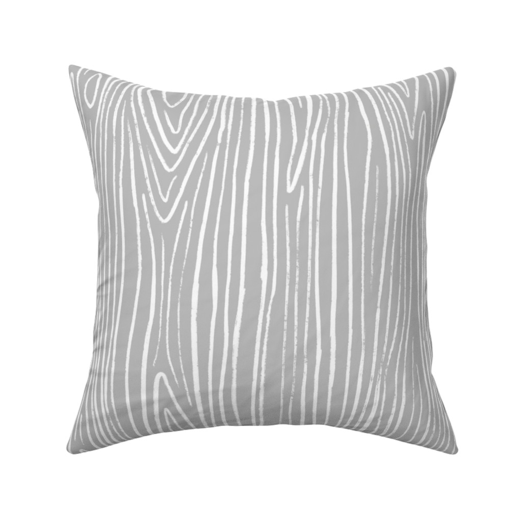 Jackson - Grey Pillow, Woven, Black, 16x16, Single Sided, Gray