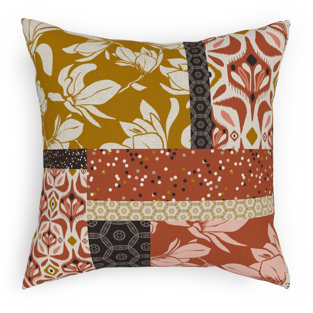 Eastlyn Collection Pillow, Woven, Beige, 18x18, Single Sided, Multicolor