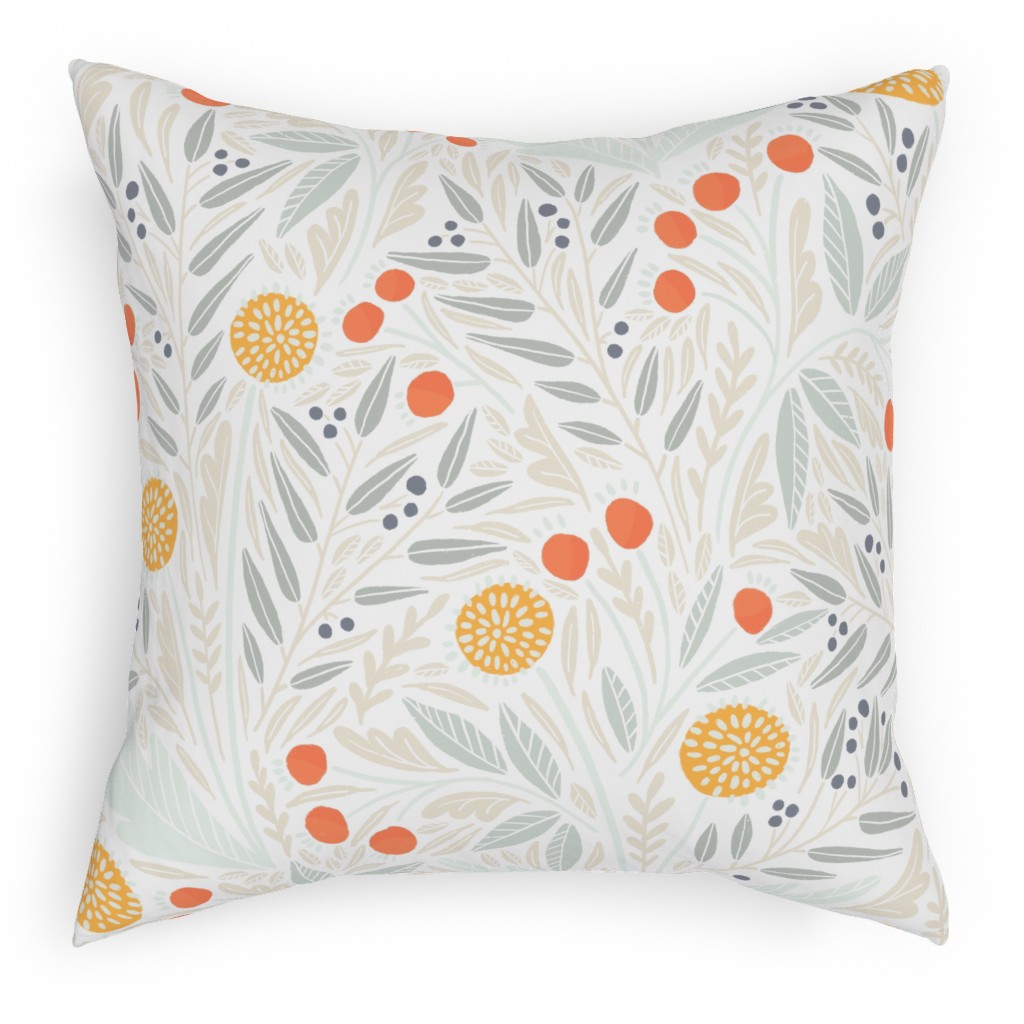 Astrid Pillow, Woven, Black, 18x18, Single Sided, Multicolor, Air