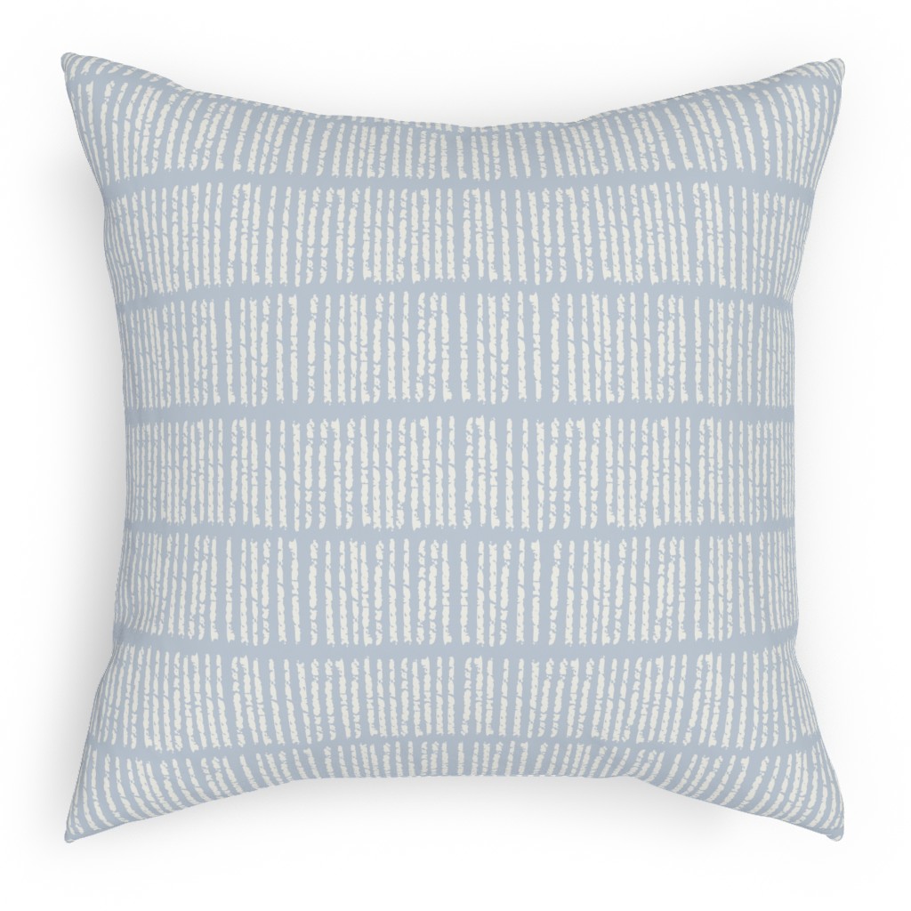 Dash - Blue Pillow, Woven, Black, 18x18, Single Sided, Blue, True Blue