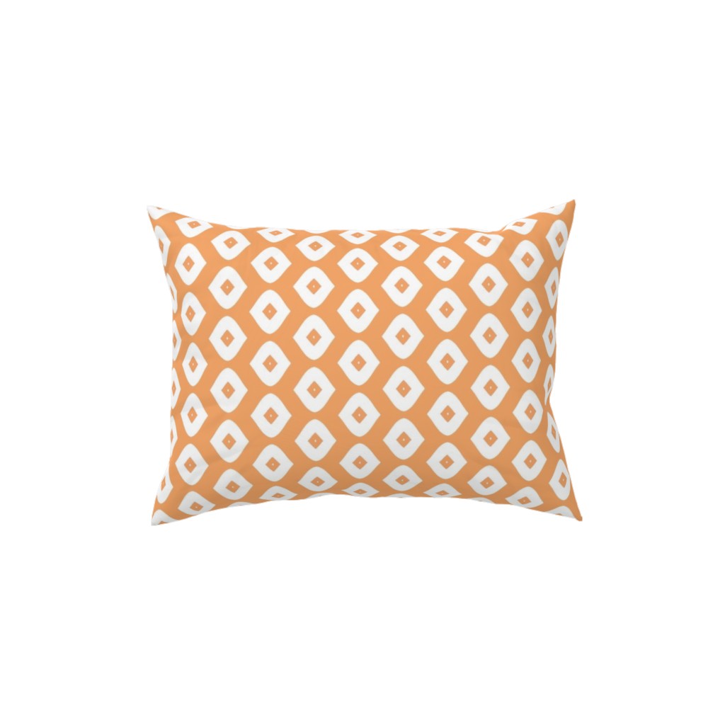 Diamond Girl - Orange Pillow, Woven, Black, 12x16, Single Sided, Orange