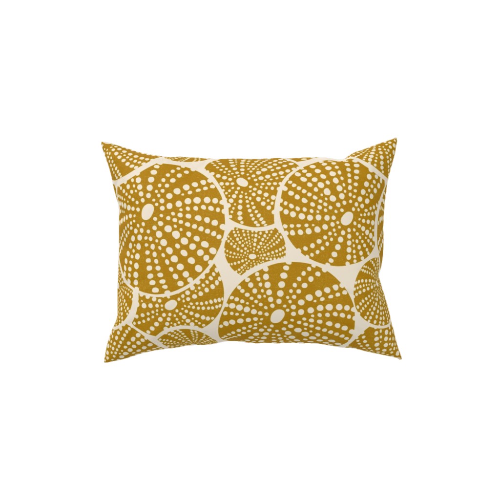 Bed of Urchins - Yellow Pillow, Woven, Black, 12x16, Single Sided, Yellow, Classic Yellow