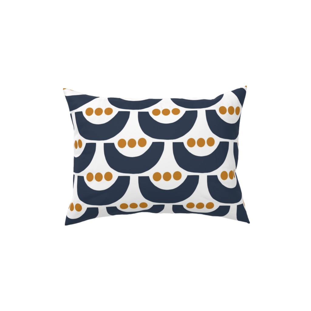 Tulip Pillow, Woven, Black, 12x16, Single Sided, Blue, Park Night