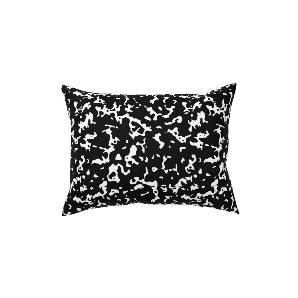 Composition Notebook - Black & White Pillow, Woven, Black, 12x16, Single Sided, Black