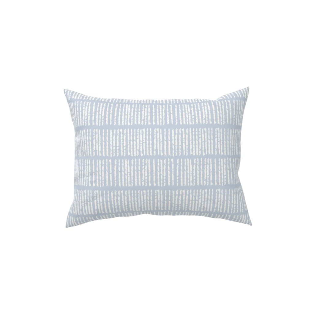 Dash - Blue Pillow, Woven, Black, 12x16, Single Sided, Blue