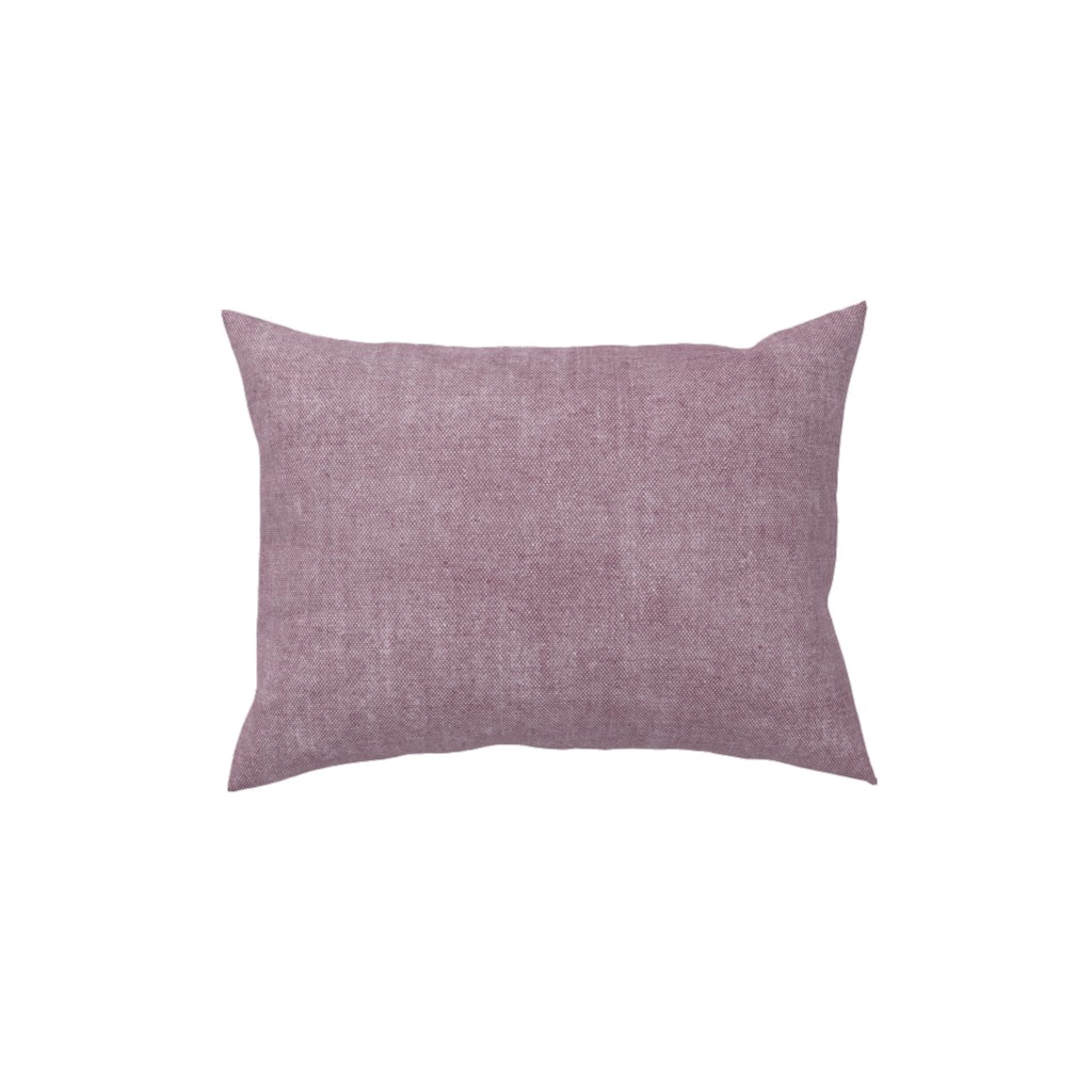 Canvas Texture in Light Lilac Pillow, Woven, Black, 12x16, Single Sided, Purple