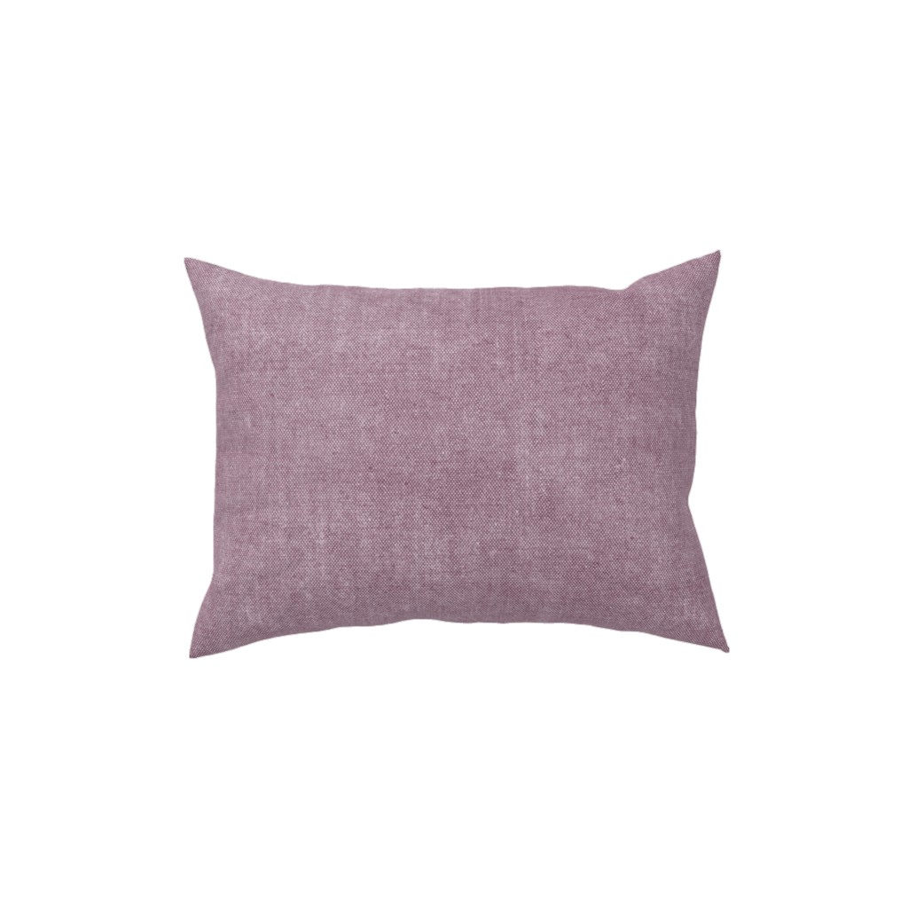 Canvas Texture in Light Lilac Pillow, Woven, Black, 12x16, Single Sided, Purple, Purple