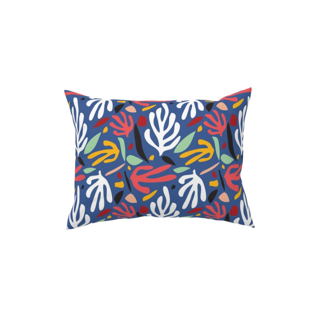 Matisse Style Leaves - Multi Pillow, Woven, Beige, 12x16, Single Sided, Multicolor